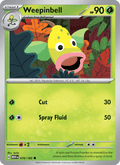 Weepinbell 70/165 151 English Pokémon card