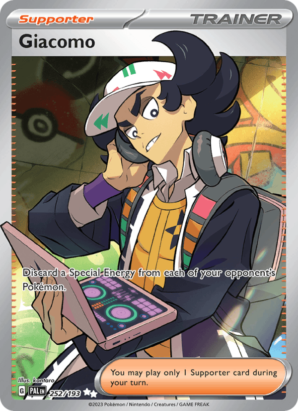 Giacomo 252/193 Paldea Evolved English Pokémon card