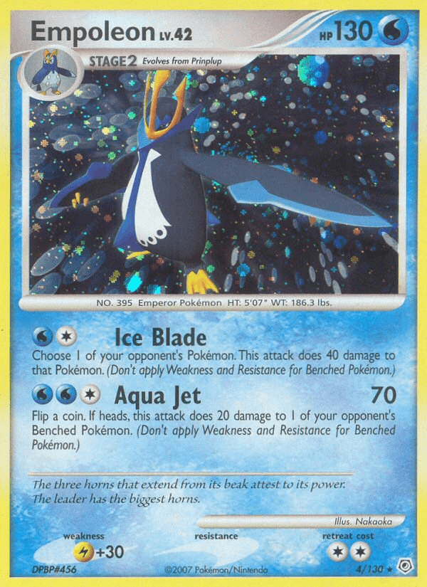 Empoleon 4/130 Diamond & Pearl English Pokémon card