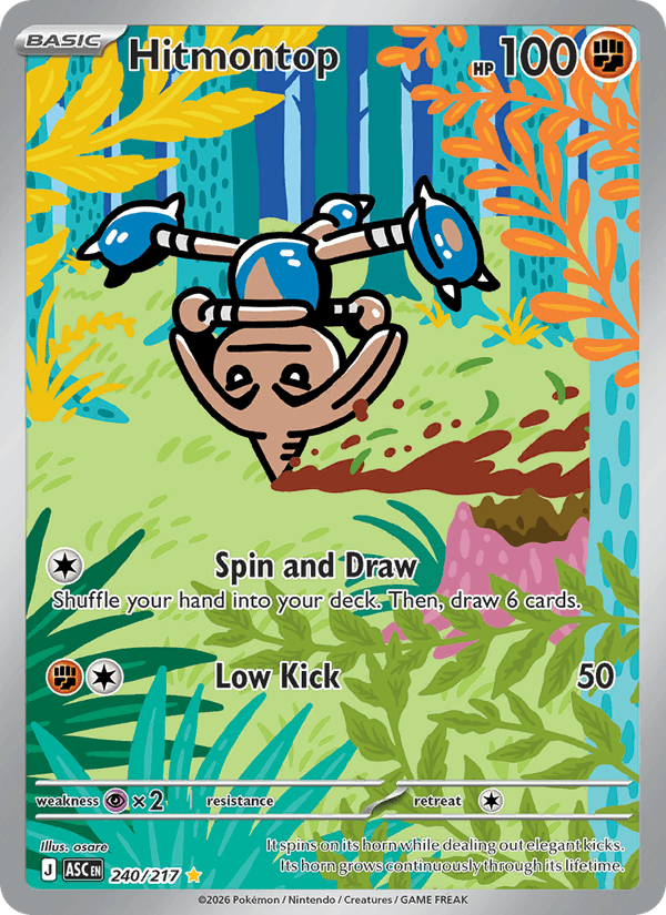 Hitmontop 240/217 Ascended Heroes English Pokémon card