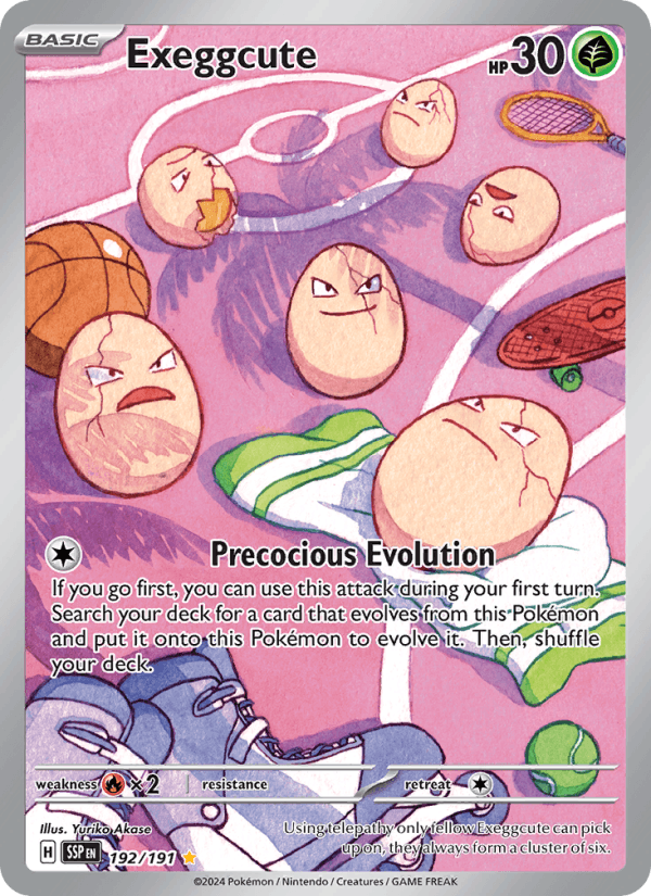 Exeggcute 192/191 Surging Sparks English Pokémon card