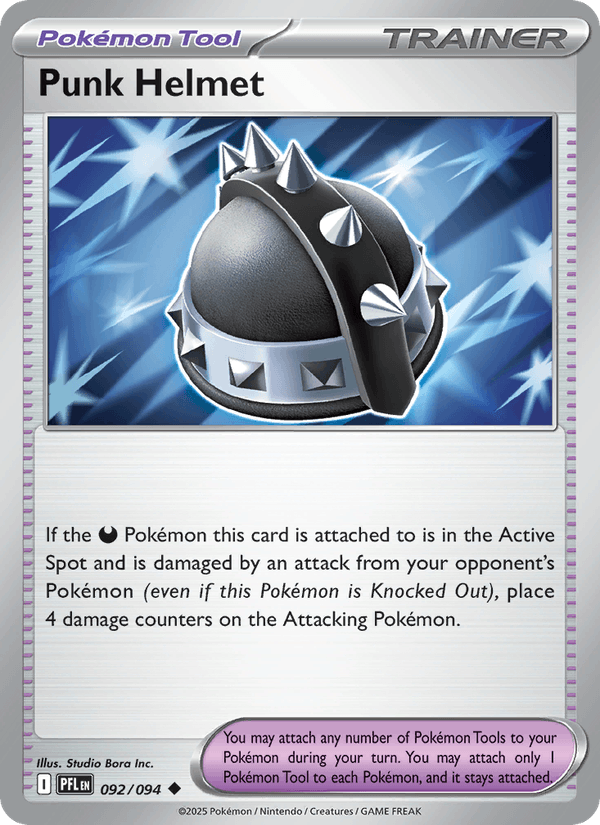 Punk Helmet 92/94 Phantasmal Flames English Pokémon card