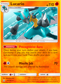 Lucario 67/156 Ultra Prism English Pokémon card
