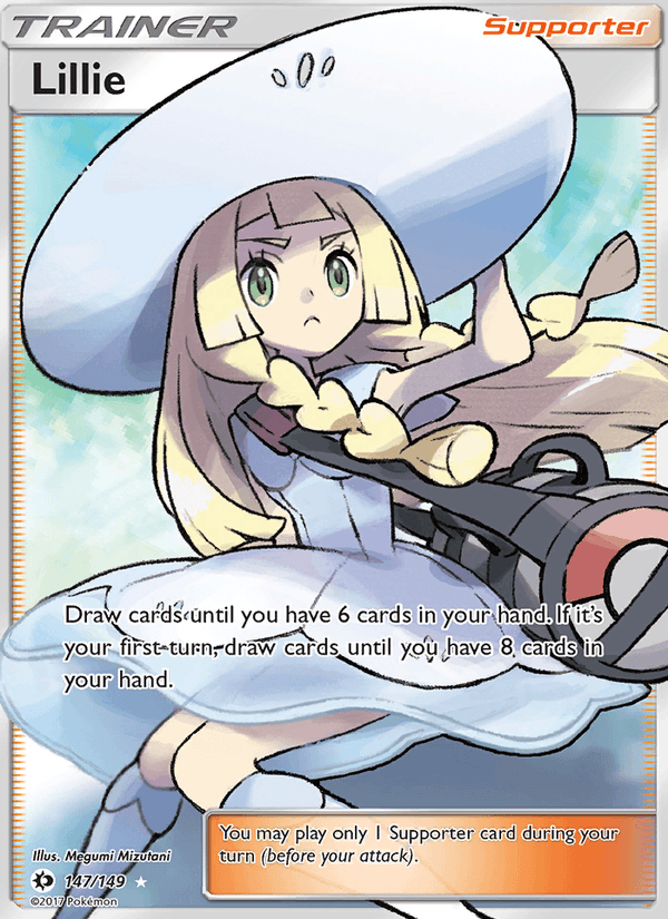 Lillie 147/149 Sun & Moon Base Set English Pokémon card
