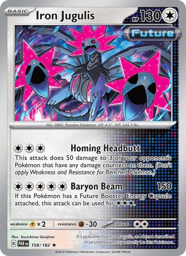 Iron Jugulis 158/182 Paradox Rift English Pokémon card