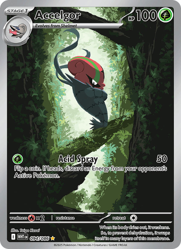 Accelgor 94/86 White Flare English Pokémon card
