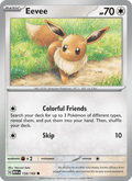 Eevee 133/165 151 English Pokémon card