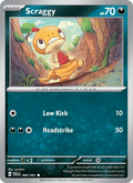 Scraggy 60/91 Paldean Fates English Pokémon card