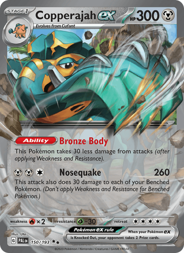 Copperajah ex 150/193 Paldea Evolved English Pokémon card