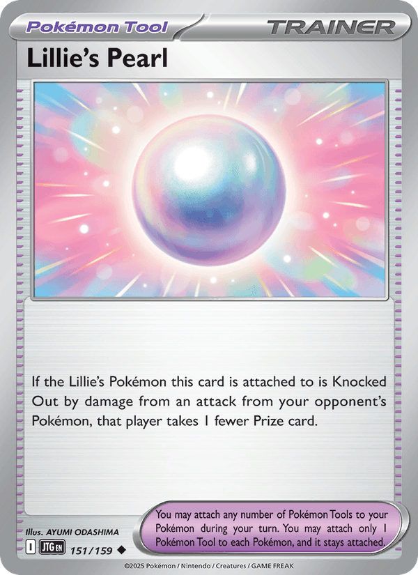 Lillie's Pearl 151/159 Journey Together English Pokémon card