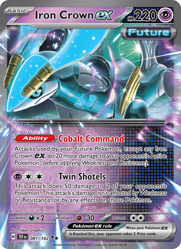 Iron Crown ex 81/162 Temporal Forces English Pokémon card