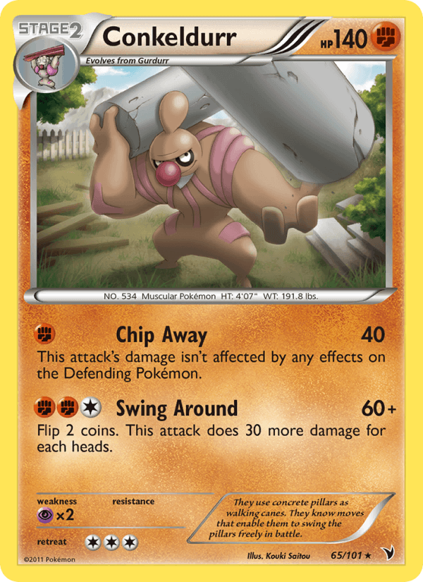 Conkeldurr 65/101 Noble Victories English Pokémon card