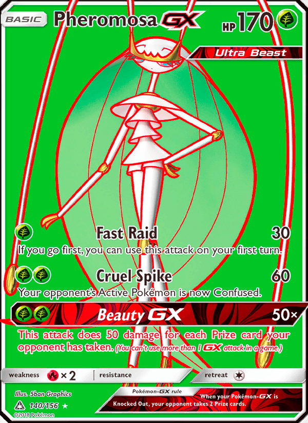 Pheromosa GX 140/156 Ultra Prism English Pokémon card