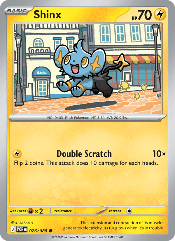 Shinx 26/88 Perfect Order English Pokémon card