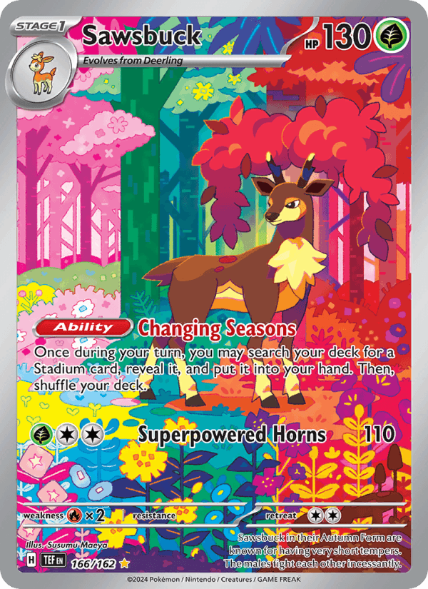Sawsbuck 166/162 Temporal Forces English Pokémon card