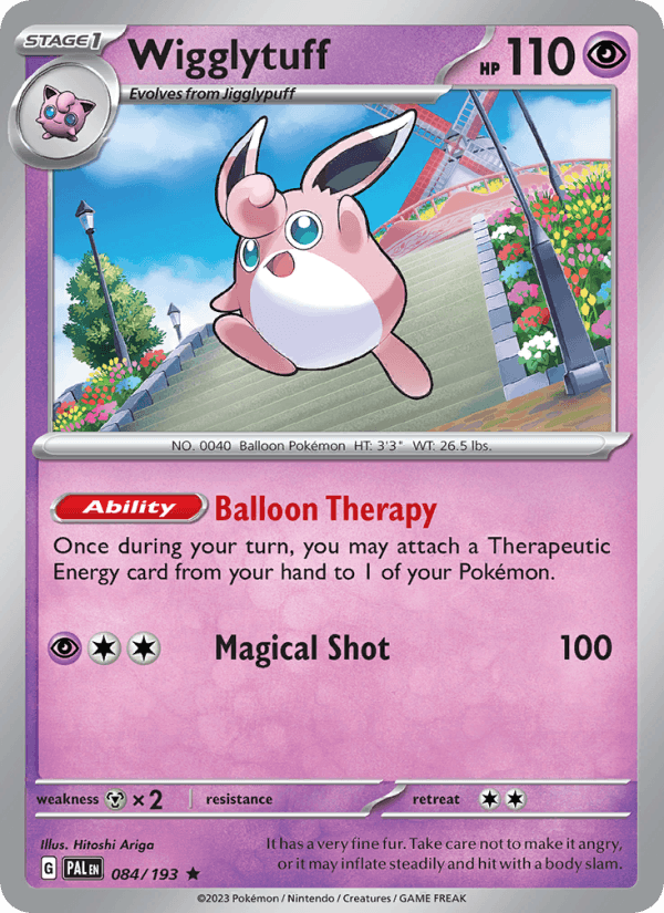 Wigglytuff 84/193 Paldea Evolved English Pokémon card