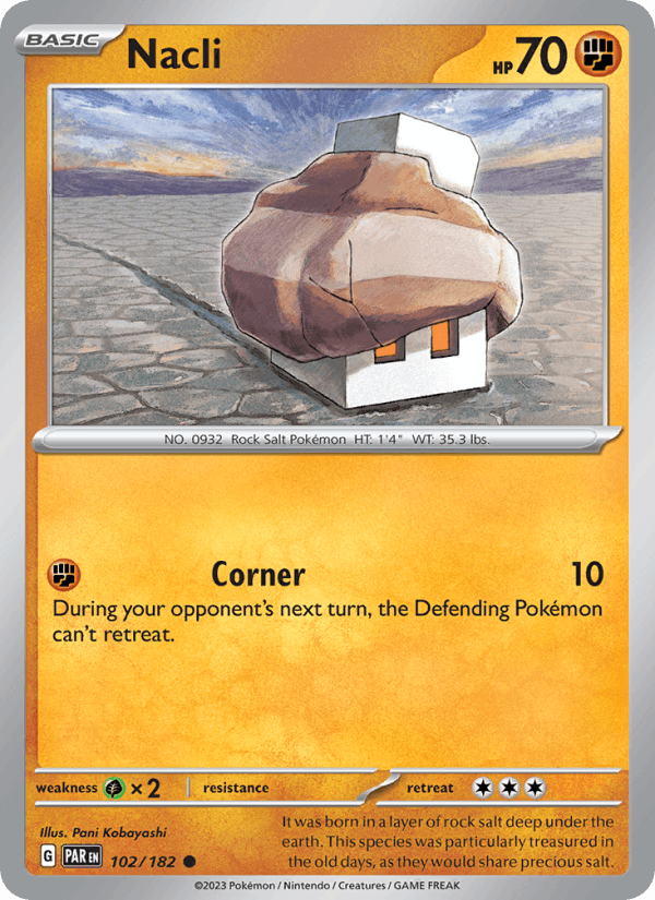 Nacli 102/182 Paradox Rift English Pokémon card