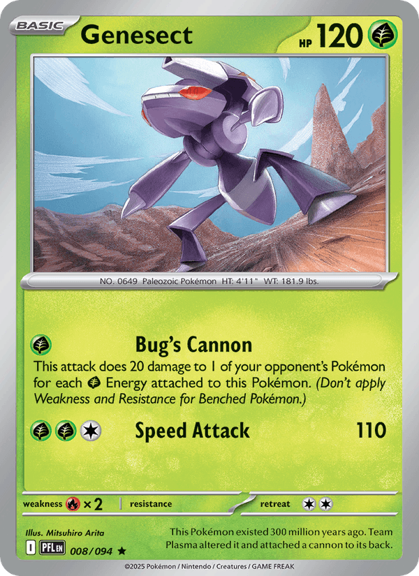 Genesect 8/94 Phantasmal Flames English Pokémon card