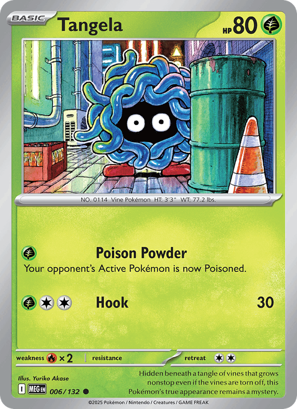 Tangela 6/132 Mega Evolution English Pokémon card