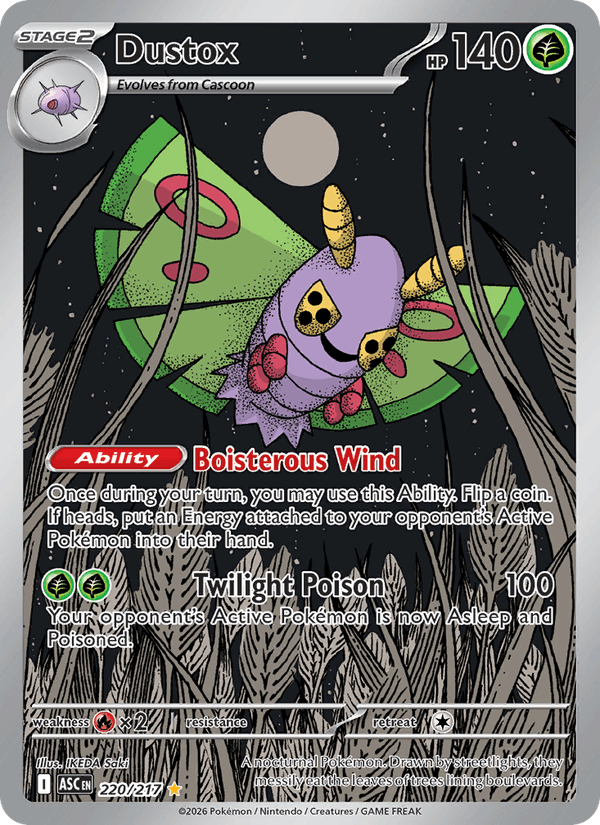 Dustox 220/217 Ascended Heroes English Pokémon card