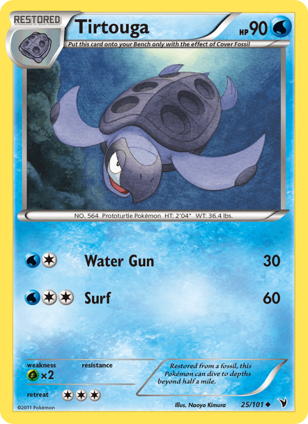 Tirtouga 25/101 Noble Victories English Pokémon card