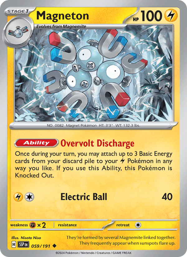 Magneton 59/191 Surging Sparks English Pokémon card