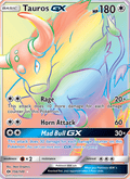 Tauros GX 156/149 Sun & Moon Base Set English Pokémon card