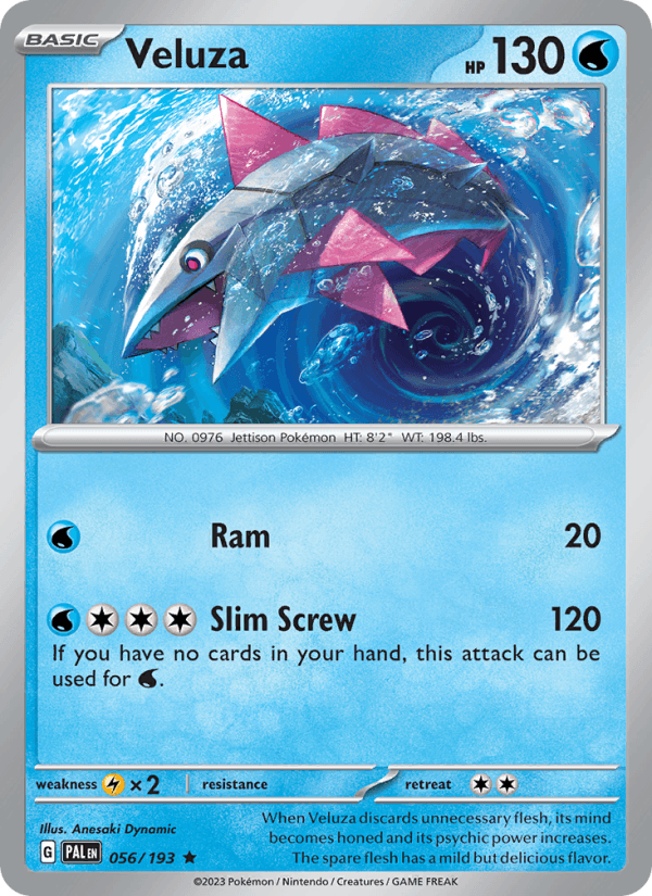 Veluza 56/193 Paldea Evolved English Pokémon card