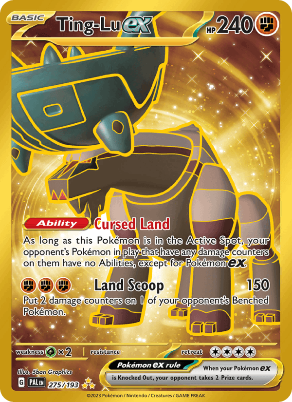 Ting-Lu ex 275/193 Paldea Evolved English Pokémon card