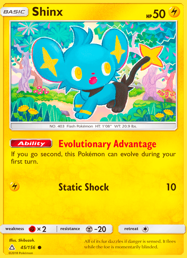 Shinx 45/156 Ultra Prism English Pokémon card