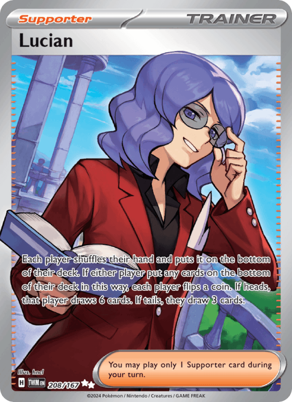 Lucian 208/167 Twilight Masquerade English Pokémon card
