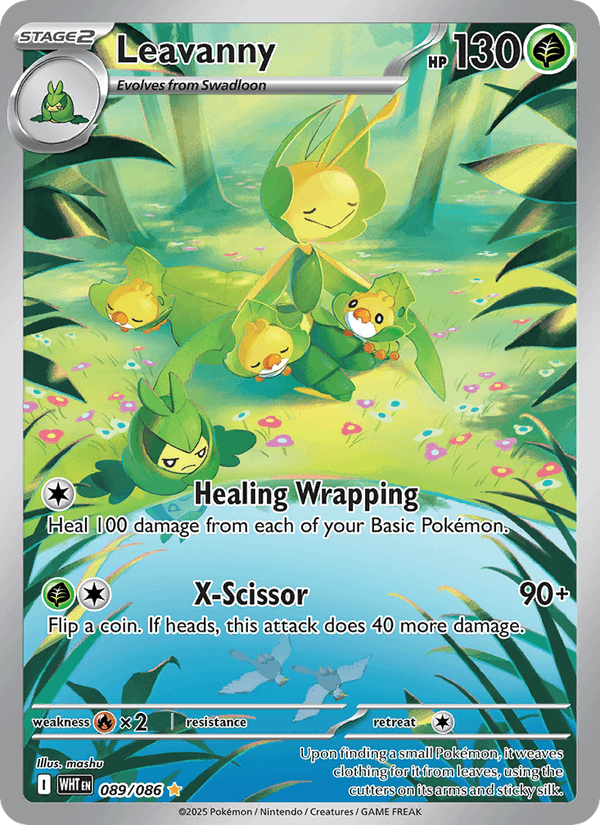 Leavanny 89/86 White Flare English Pokémon card