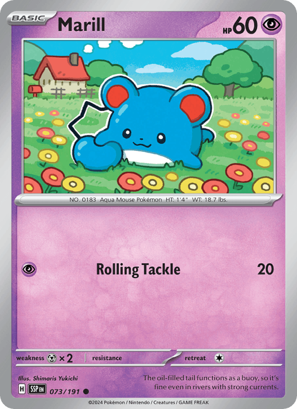 Marill 73/191 Surging Sparks English Pokémon card