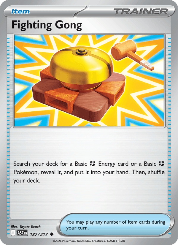 Fighting Gong 187/217 Ascended Heroes English Pokémon card