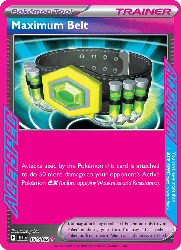 Maximum Belt 154/162 Temporal Forces English Pokémon card
