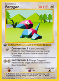 Porygon 39/102 Base Set English Pokémon card