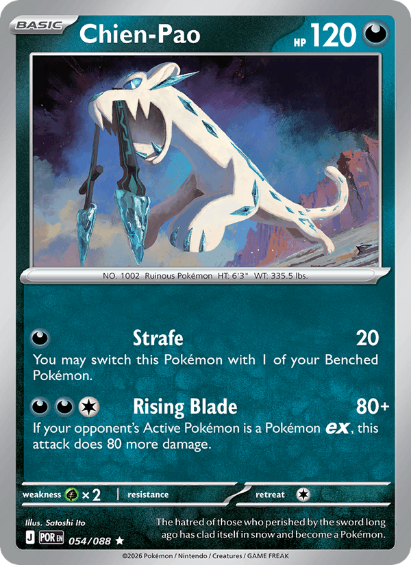 Chien-Pao 54/88 Perfect Order English Pokémon card