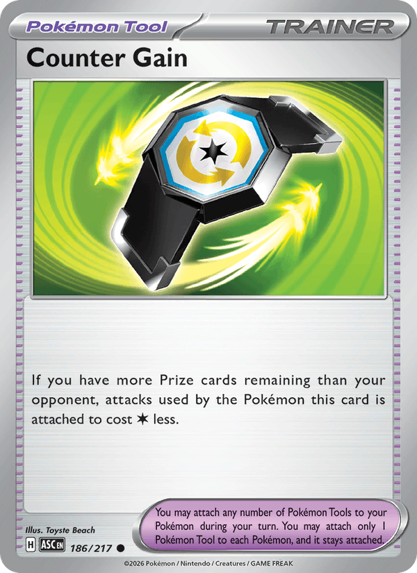 Counter Gain 186/217 Ascended Heroes English Pokémon card