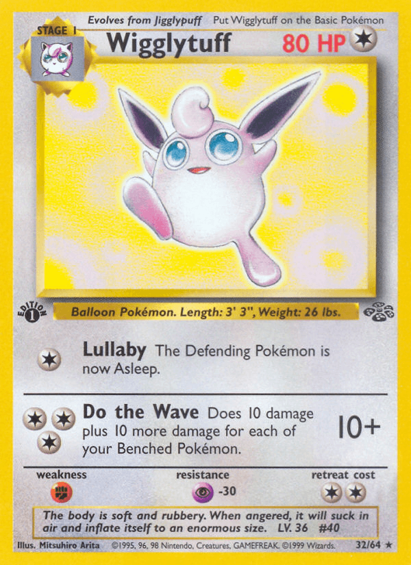 Wigglytuff 32/64 Jungle English Pokémon card