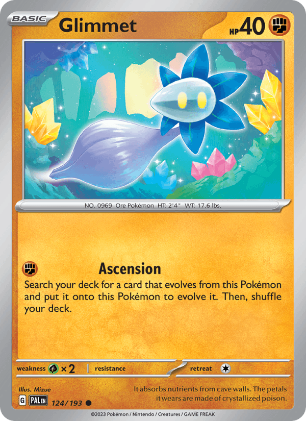 Glimmet 124/193 Paldea Evolved English Pokémon card