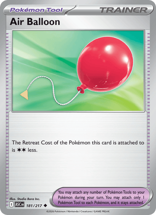 Air Balloon 181/217 Ascended Heroes English Pokémon card