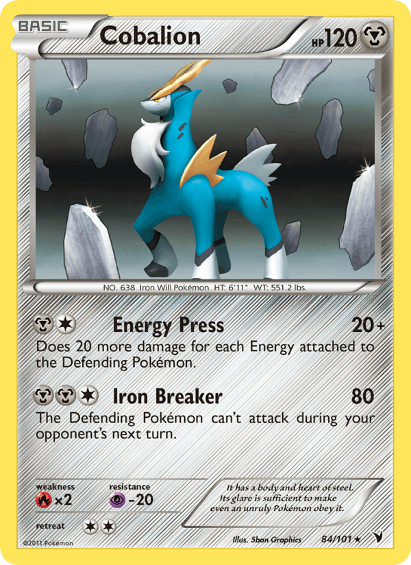 Cobalion 84/101 Noble Victories English Pokémon card