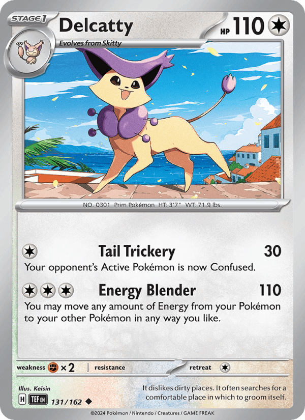 Delcatty 131/162 Temporal Forces English Pokémon card