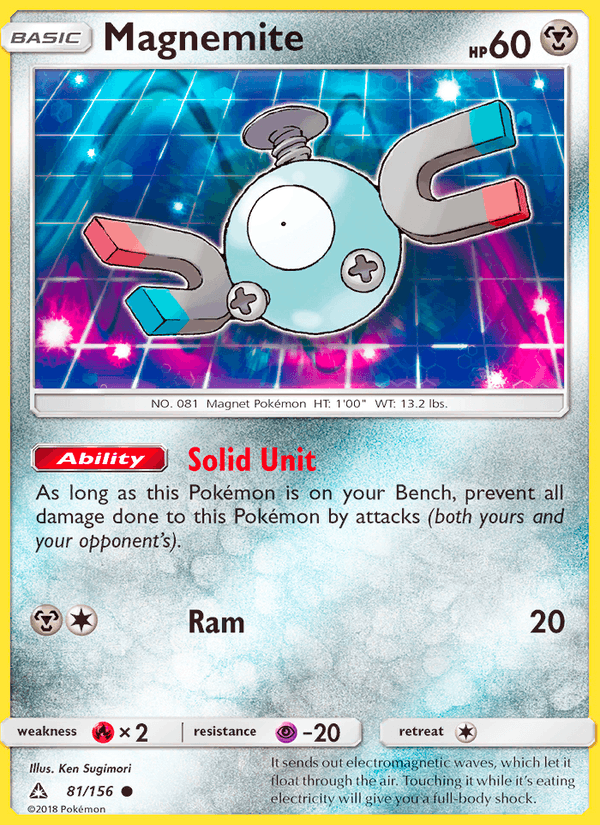 Magnemite 81/156 Ultra Prism English Pokémon card