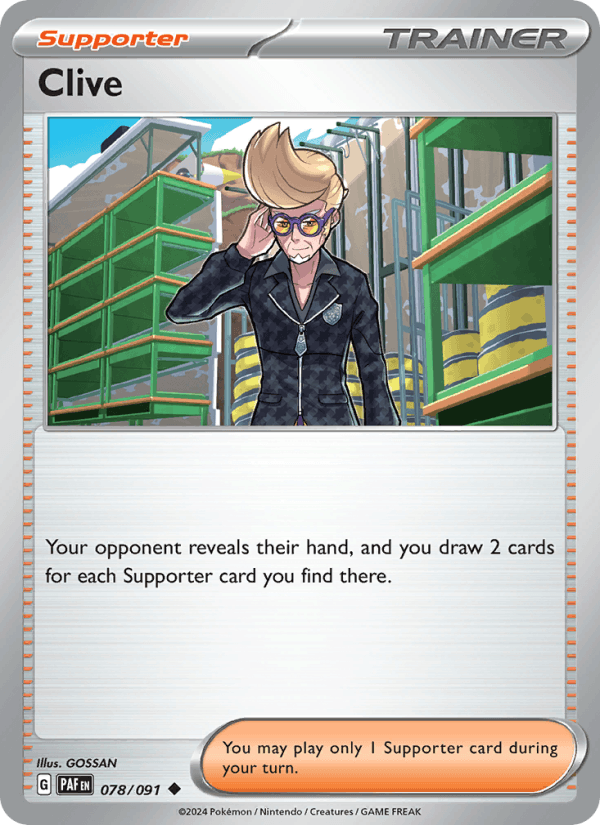 Clive 78/91 Paldean Fates English Pokémon card