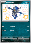 Pawniard 185/91 Paldean Fates English Pokémon card