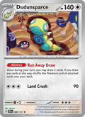 Dudunsparce 80/131 Prismatic Evolutions English Pokémon card