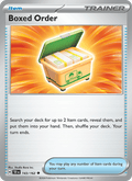 Boxed Order 143/162 Temporal Forces English Pokémon card