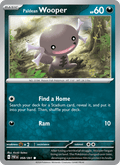 Paldean Wooper 58/91 Paldean Fates English Pokémon card