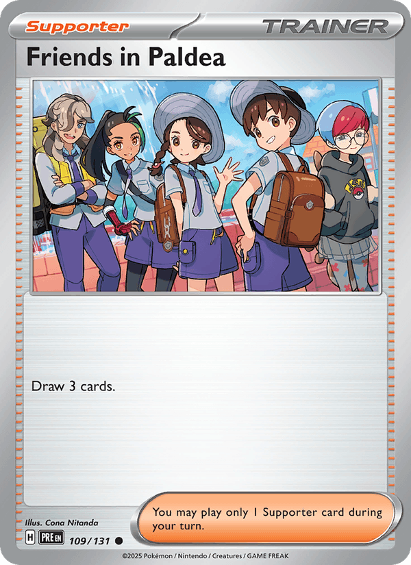 Friends in Paldea 109/131 Prismatic Evolutions English Pokémon card